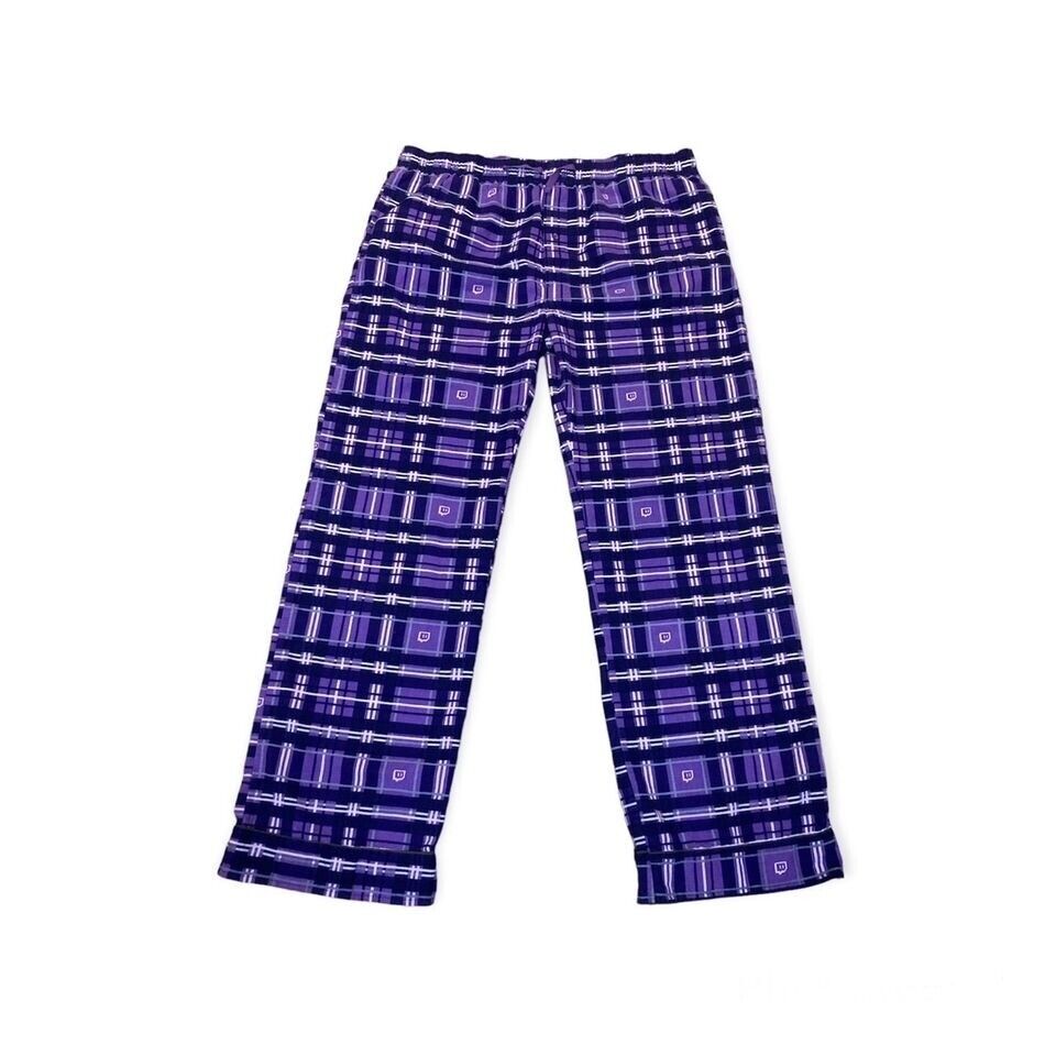 Unisex Twitch Purple Flannel Pajama Pants Size 4XL XXXXL Plus Size