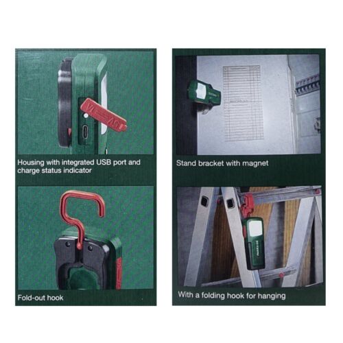 Parkside Akku Mini LED Handleuchte mit Haken oder Clip - 5 Einstellmodi - Bild 9 von 22