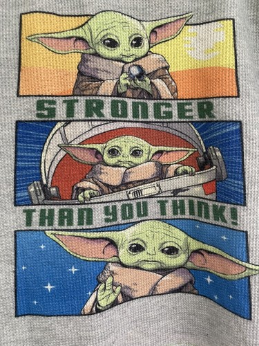 Star Wars Kid Boys Cute Baby Yoda Thermal Raglan Long Sleeve PJ Top Gray Green 8 - Picture 3 of 5