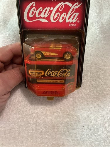 Matchbox Coca-Cola Collectibles 1957 Corvette Convertible Red 1:64 Scale - Picture 5 of 6