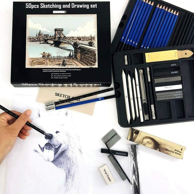 168x Art Drawing Kit for Kids Childrens Teens Adults Supplies Paint