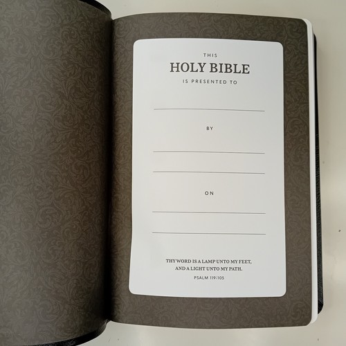 KJV Holy Bible Reference Center-Column Giant Print Bonded Leather Present - Picture 11 of 24