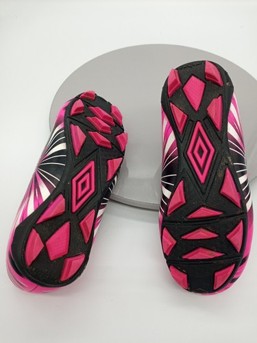 Umbro Hot Pink/Black Soccer Cleats Kids Size 11K UMBYP17-PNK Lace Up Athletic - Picture 5 of 5