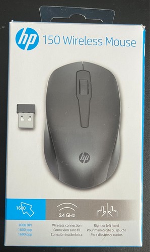 RATÓN INALÁMBRICO HP 150 - EN CAJA CON BATERÍA Y DONGLE