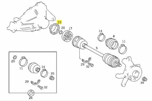1x nuevo orig. Tapacubos mercedes w201 w124 w210 w202 w208 r170 a2013570489 - Imagen 4 de 4