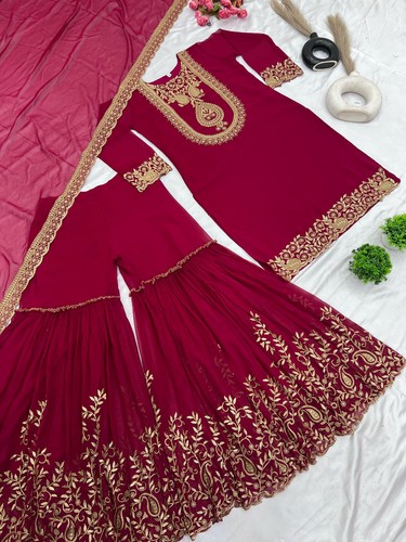 Indian Salwar Kameez Suit Designer Pakistani Bollywood Party Wear Wedding Dress - Picture 60 of 64