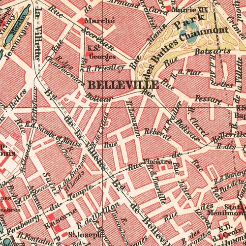 PARIS Original map Antique plan DATED 1906 FRANCE République française - Picture 7 of 16