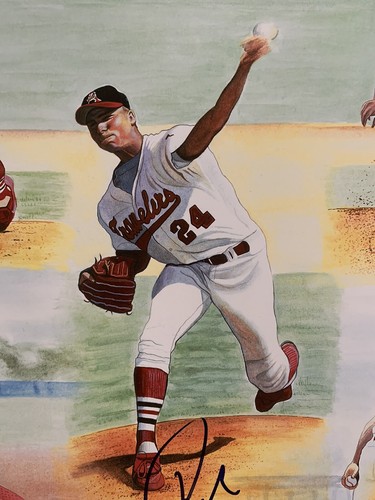 RICK ANKIEL handsignierte 16x16 Lithographie von James Fiorentino ST. LOUIS CARDINALS - Bild 9 von 10