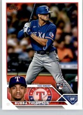 Bubba Thompson RC 2023 Topps #597 ROOKIE MLB Rangers ID:76634