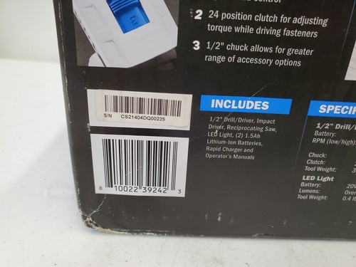 HART  HPCK402B  4 TOOL 20V COMBO KIT  (129269-2 AO N2) - Picture 6 of 9