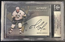 2002-03 BAP Ultimate Memorabilia Silver Signatures Mario Lemieux Auto 3 of 30