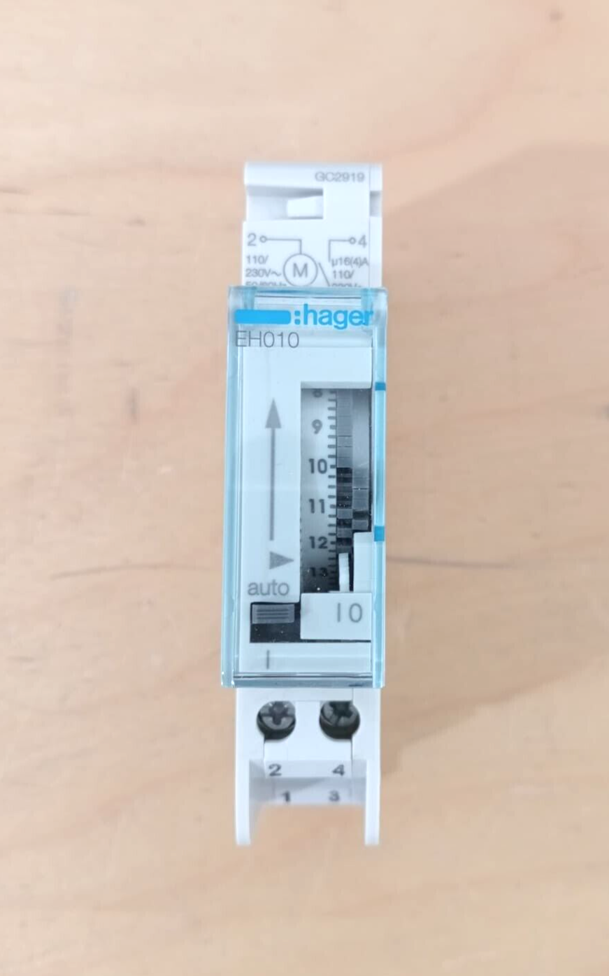 Hager EH010 Daily time switch 1 channel 16A 1 module DHL EXPRESS for