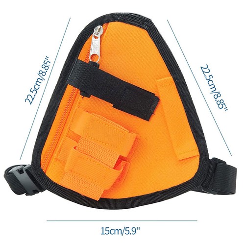 1PCS Radio Harness Bag Front Pack Pouch Holster Carry Case For Walkie Talkie xb - Zdjęcie 11 z 13