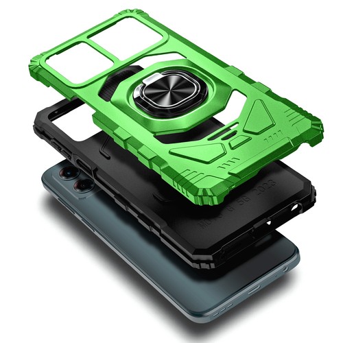 Für Motorola Moto G 5G 2023 Hülle Panzerung Ring Ständer Handyhülle mit Hartglas - Bild 25 von 27