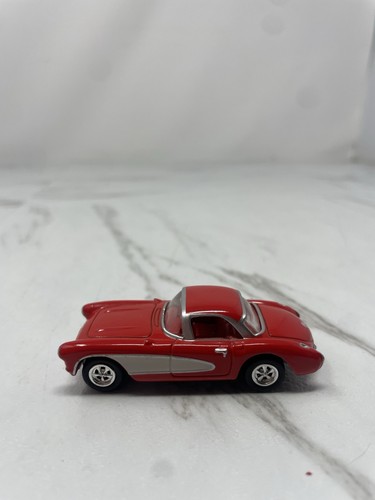 Johnny Lightning 1957 Chevrolet Corvette Red & White Two-Tone w/Silver Trim