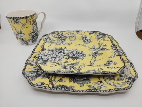 222 QUINTA ADELAIDE GIALLO Set di 2 PIATTI 8,5", 10,5" e 1 TAZZA  - Foto 5 di 17