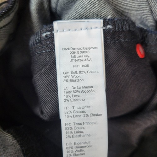 Pantalones de mezclilla de lana Mission negros 28x34 de corte regular diamante negro nuevos con etiquetas - Imagen 7 de 8