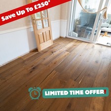 ☕️ 50SQM Pallet Deal* 14/3 x 220mm Rustic Smoked Oak Engineered Wood Flooring