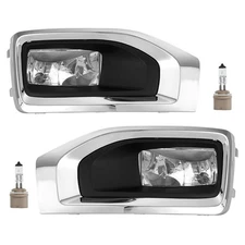 Fits GMC Yukon XL  2015-2020 2018 Bumper Fog Lights Driving Lamps+Bezels