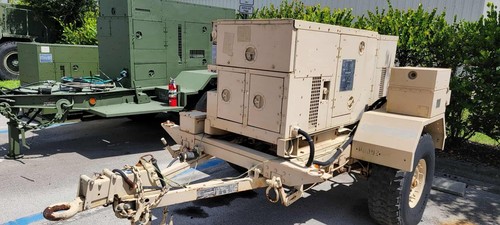 Used Fermont MEP 802A 5KW, generator with Military Spec Trailer - Picture 5 of 5
