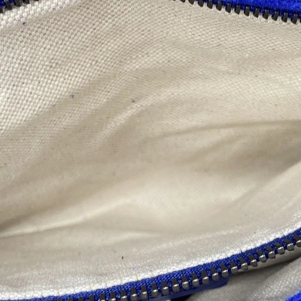 Auténtico bolso bandolera GUCCI Bright Bit motivo ecuestre charol azul usado Foto 4 de 4