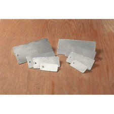 See All Industries Tuf-G16 Blank Tag, Aluminum Laminated, 1 3/8 In H X 3 1/8 In