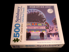 500 PIECE SPILSBURY PREMIUM PUZZLE COLLECTION OCEAN CITY NEW JERSEY 18X24" NEW