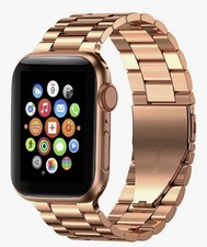 FitLink Stainless Steel Smart Watch Band for Apple Watch - Rose Gold - 38/40mm