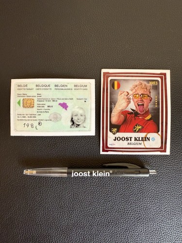 Joost Klein Sammler-Set – Vintage ID-Karte, Sticker & Kugelschreiber Fanartikel - Bild 1 von 6