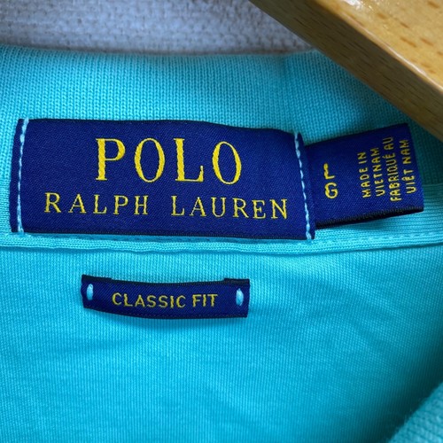 Polo Ralph Lauren Classic Fit Poloshirt Herren L/G türkis blau Baumwolle Pony Preppy - Bild 4 von 9