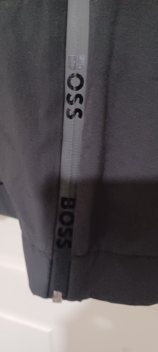 Hugo Boss ZIMOR Jacket Mens Large Black Full Zip Windbreaker Lightweight Coat - Picture 5 of 7
