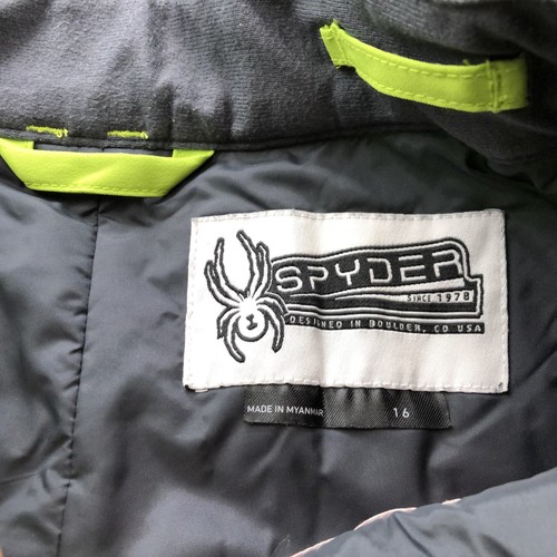Spyder Pants Youth 16 Neon Green Ski Snow Insulated Waterproof Winter Outdoor - Picture 12 of 24