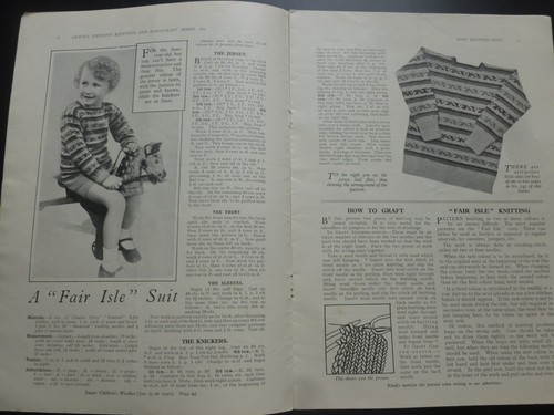 Leach’s BOYS’ KNITTED SUITS Two – Four Years - Vintage 1930's Knitting Patterns - Picture 5 of 9