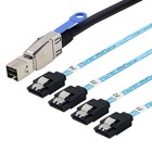 External Mini SAS HD SFF-8644 to 4 Port SATA 7P Hard Disk Data Server cable
