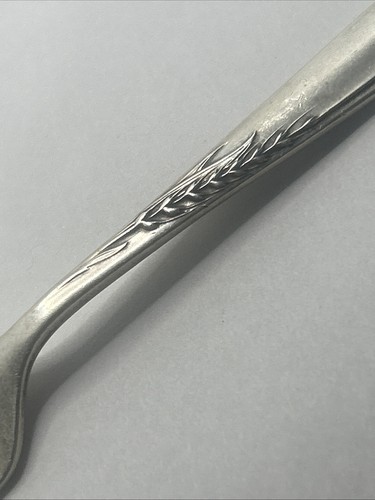 Tenedor de bebé de plata esterlina Wheat by Reed and Barton sin monograma 925 - Imagen 3 de 8