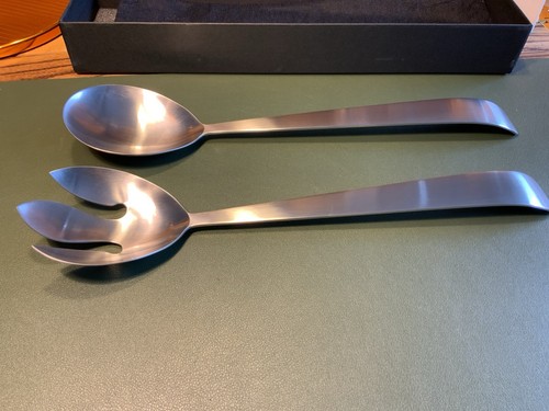 Hugo Pott “Tulipa" Salatbesteck Carl Pott 1973 Neu OVP, Rarität, Handschmeichler