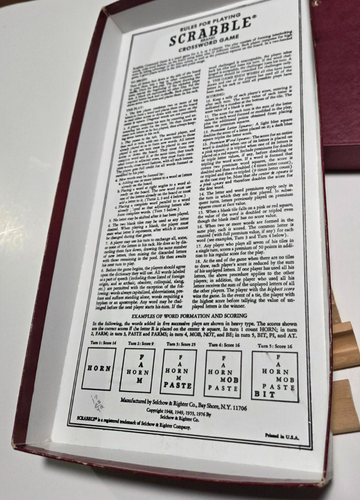 Vintage Scrabble Game by Selchow & Righter (1982) No. 17 - Complete! - Picture 12 of 12
