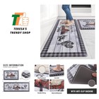 Kitchen Floor Mats 2Pcs, Anti Fatigue Kitchen Rugs and Mats Farmhouse Plaid F...
