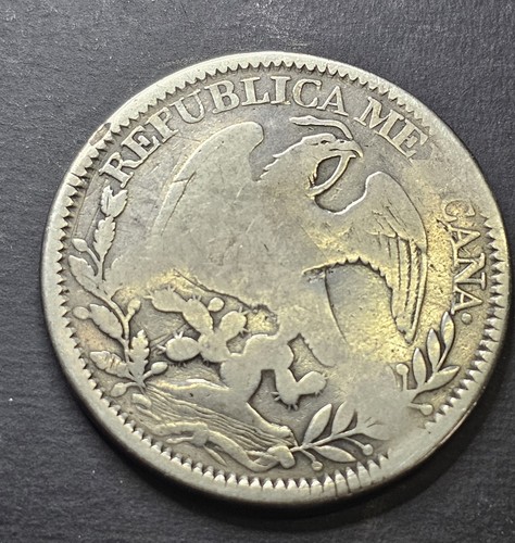 1844 Mexico Mo Silver 8 Reales Cap & Rays Flashy  Silver And  Rare Coin. - Picture 10 of 12