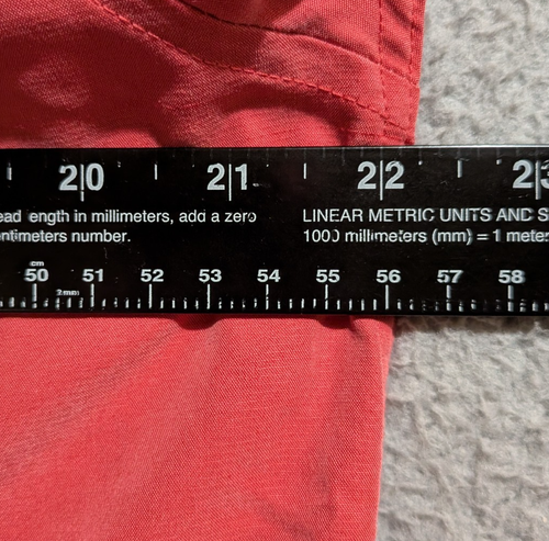 Bamboo Cay Herren rot bestickt Kurzarm Knopfleiste Kragen Hemd / Größe S - Bild 7 von 9