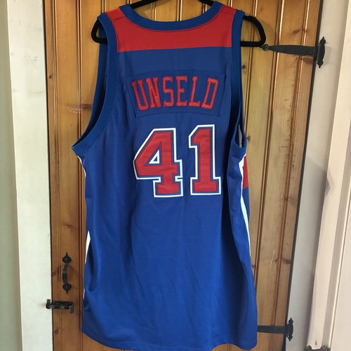 Mitchell & Ness 1977-78 Washington Bullets Wes Unseld Jersey 52 Made In USA - Bild 2 von 6