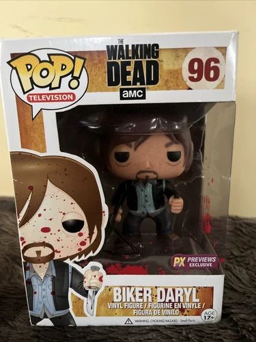 Funko Pop! Walking Dead Biker Daryl Dixon Blood Variant 96 PX Preview New