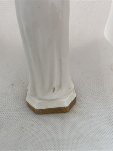 STATUA VINTAGE BAMBINO GESÙ DI PRAGA DA CONVENTO DI SUORE 8,25” - Foto 7 di 12