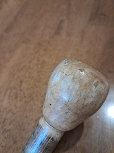 handmade vintage wooden walking stick 95cm, Brass Tip - Picture 14 of 15