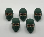 GIJoe Classified Retro Carded Beach Head - Head Lot Of 5 - Fodder 1/12 Scale