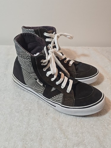 Size 9.5 - VANS Tory-Hi Plaid Black - Picture 3 of 10