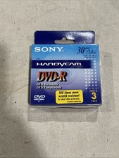 Sony Handycam DVD-R 30 Min 1.4GB Recordable Disc 3 PACK New Sealed