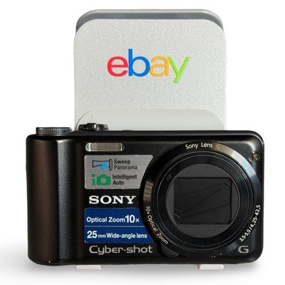 Sony Cyber-Shot DSC-H55 14.1MP 10x Optical Zoom Digital Camera Black Tested