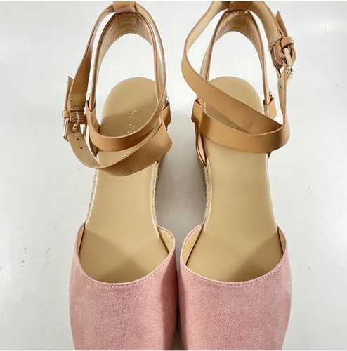 New NINE WEST Women's Ariele Espadrille Wedge Sandal Pink Size 10 M - Picture 14 of 14