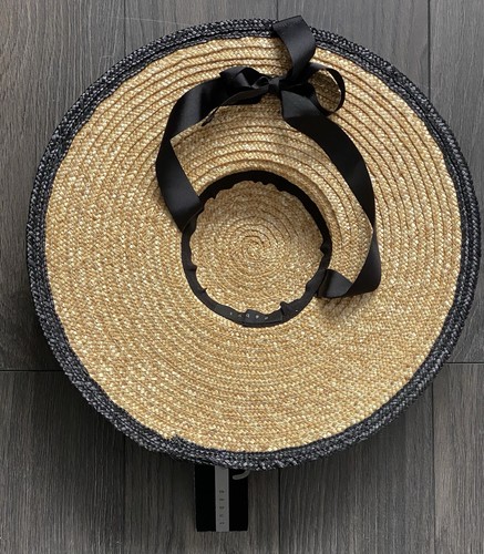 Debenhams Debut Straw 44cm Brimmed Summer Beach Holiday Hat Fascinator New - Picture 6 of 10